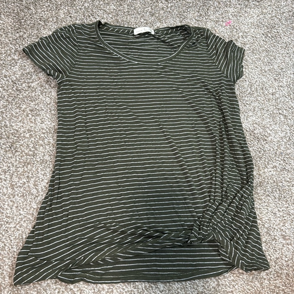 Green Top with Knot On Bottom
